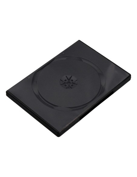 Caja dvd q-connect -con interior negro -pack de 5 unidades