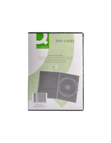 Caja dvd q-connect -con interior negro -pack de...