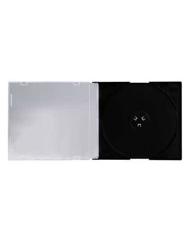 Caja de cd q-connect slim -con interior negro...
