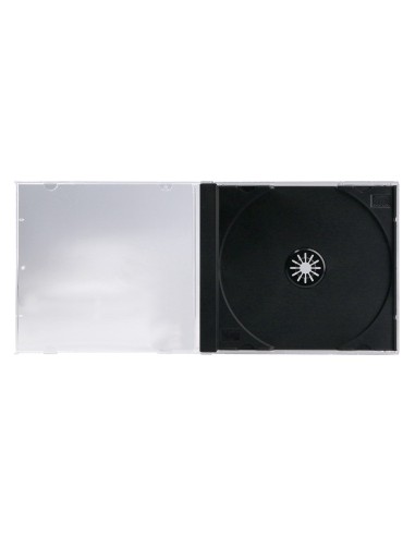 Caja de cd q-connect -con interior negro -pack...