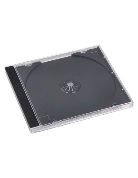 Caja de cd q-connect -con interior negro -pack de 10 unidades