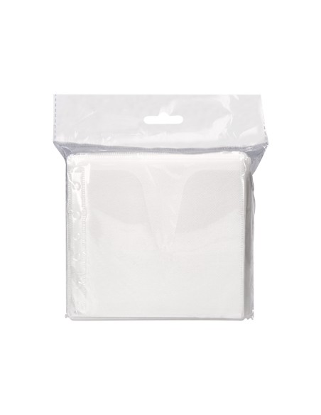Sobre para 2 cd q-connect polipropileno con solapa multitaladro y forro protector-pack de 40 unidades