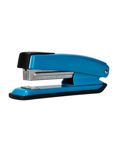 Grapadora q-connect kf02149 metalica azul...