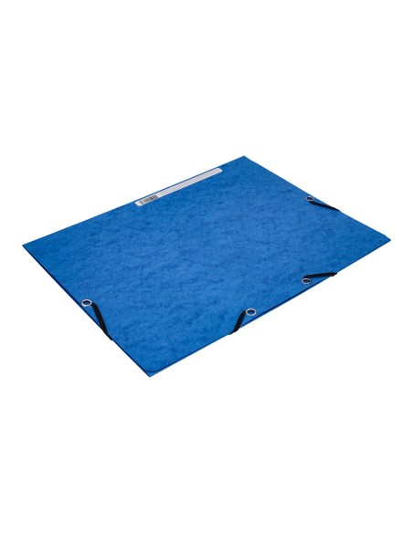 Carpeta q-connect gomas kf02167 carton simil-prespan solapas 320x243 mm azul