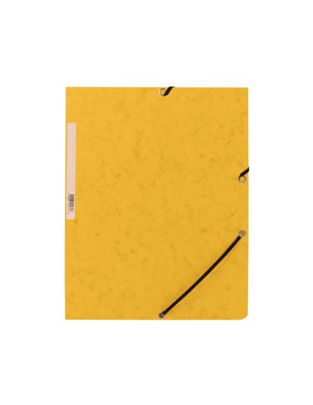 Carpeta q-connect gomas kf02166 carton simil-prespan solapas 320x243 mm amarilla