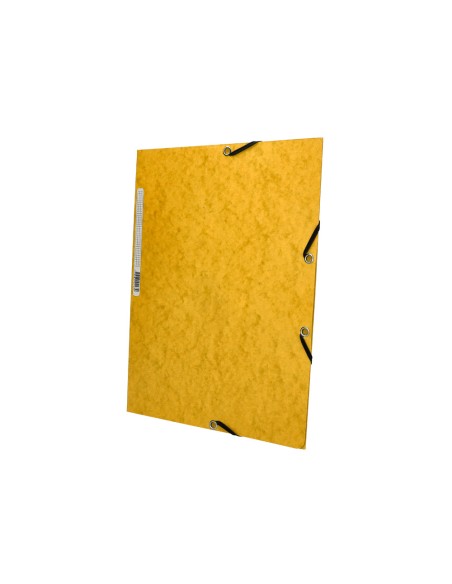 Carpeta q-connect gomas kf02166 carton simil-prespan solapas 320x243 mm amarilla