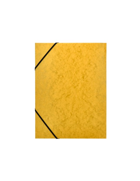 Carpeta q-connect gomas kf02166 carton simil-prespan solapas 320x243 mm amarilla