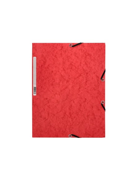 Carpeta q-connect gomas kf02165 carton simil prespan solapas 320x243 mm roj0