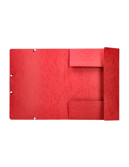 Carpeta q-connect gomas kf02165 carton simil prespan solapas 320x243 mm roj0
