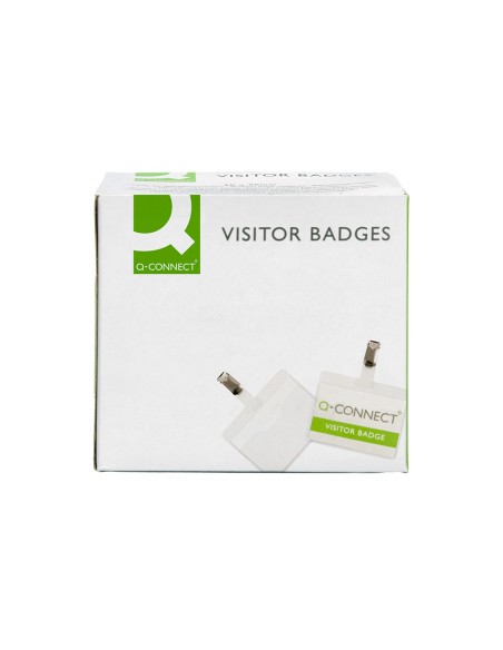 Identificador con pinza q-connect kf01560 60x90 mm con apertura superior