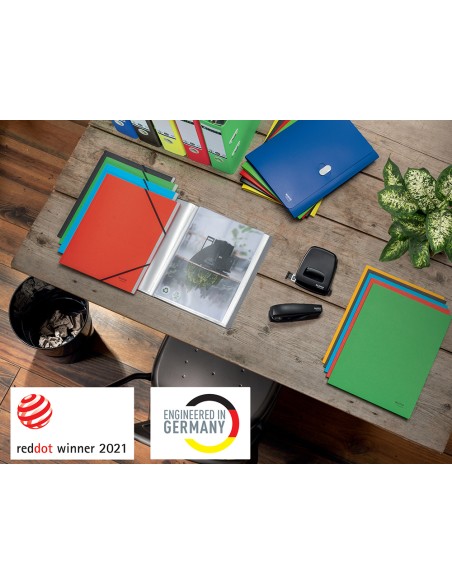 Carpeta leitz recycle gomas din a4 carton reciclable 100% verde