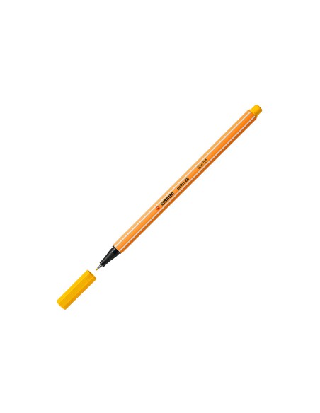 Rotulador stabilo punta de fib ra point 88 amarillo punta fina 0,4mm