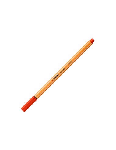 Rotulador stabilo punta de fib ra point 88 rojo...