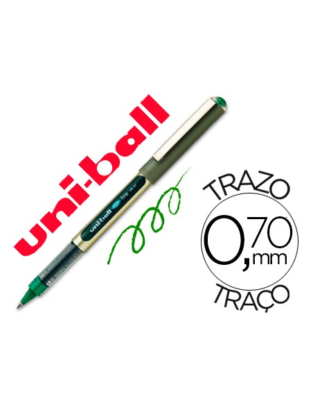Rotulador uni-ball roller ub-157e verde 0,7 mm unidad