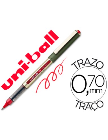 Rotulador uni-ball roller ub-157e rojo 0,7 mm...