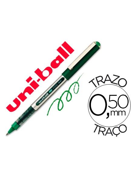 Rotulador uni-ball roller ub-150e micro eye verde 0,5 mmunidad