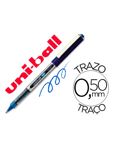Rotulador uni-ball roller ub-150e micro eye azul 0,5 mm unidad