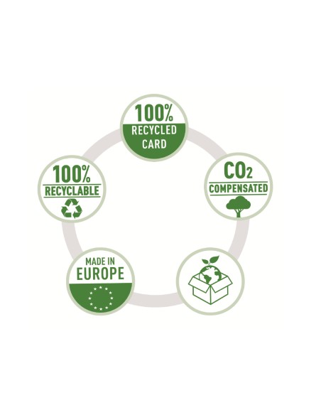 Carpeta leitz recycle gomas din a4 carton reciclable 100% amarillo