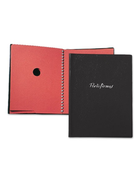 Portafirmas saro 320 pvc gofrado 20 departamentos color negro