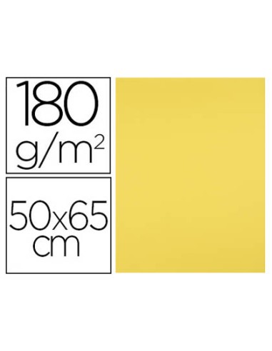 Cartulina liderpapel 50x65 cm 180g/m2 amarillo...