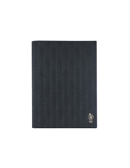 Carpeta liderpapel 4 anillas 25 mm mixtas plastico folio color negro