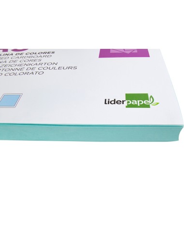 Cartulina liderpapel a3 180g/m2 celeste paquete...