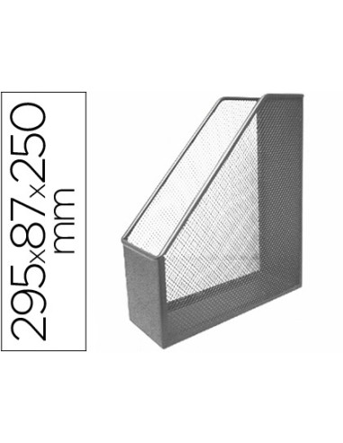 Revistero metalico q-connect rejilla gxa29 gris...