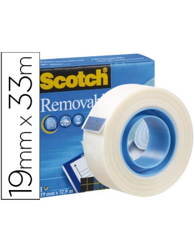 Cinta adhesiva scotch magic invisible removible...
