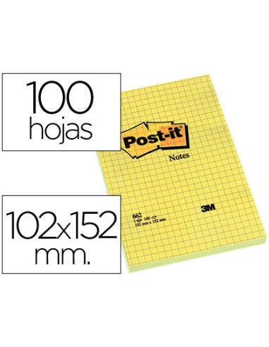 Bloc de notas adhesivas quita y pon post-it...