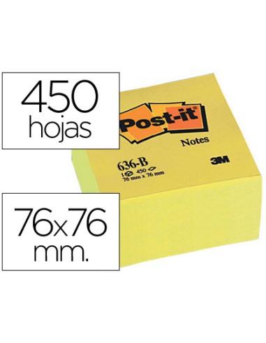 Bloc de notas adhesivas quita y pon post-it...