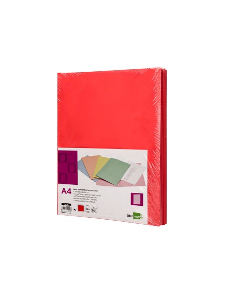 Subcarpeta liderpapel din a4 rojo intenso 180g/m2