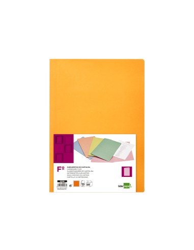 Subcarpeta liderpapel folio naranja intenso...