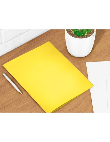 Subcarpeta liderpapel folio amarillo intenso...