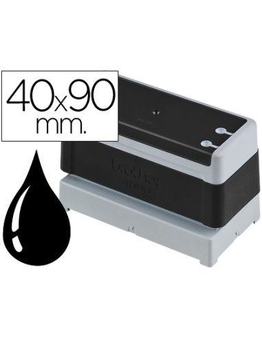 Sello automatico brother 40 mm x 90 mm negro