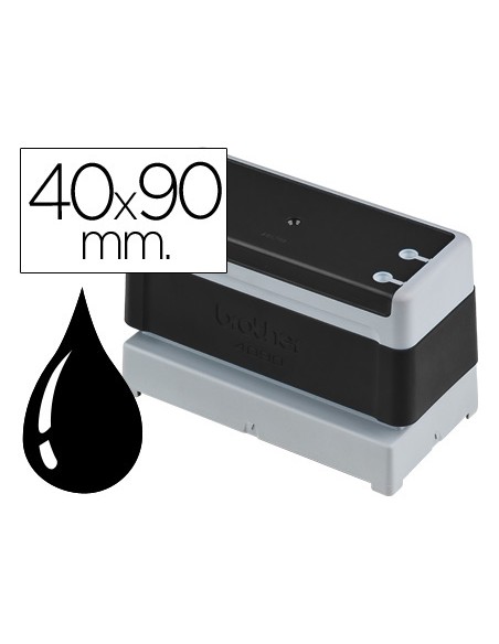 Sello automatico brother 40 mm x 90 mm negro