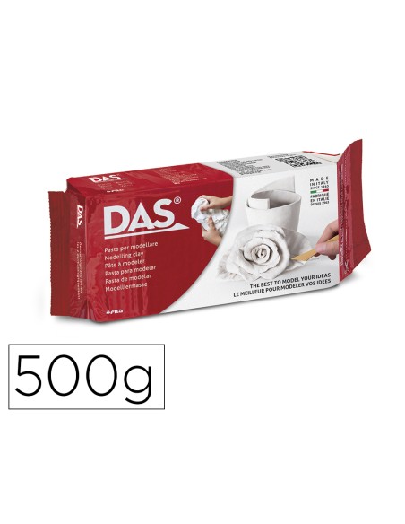 Pasta das blanca para modelar seca sin coccion 500 g