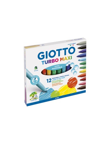 Rotulador giotto turbo maxi caja de 12 colores...