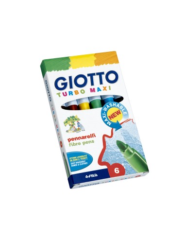 Rotulador giotto turbo maxi caja de 6 colores...