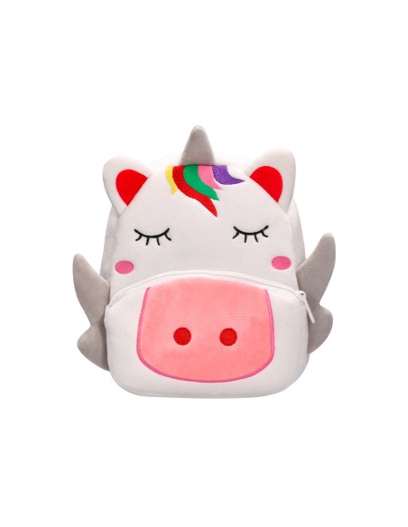 Mochila preescolar liderpapel peluche infantil unicornio 260x100x240 mm