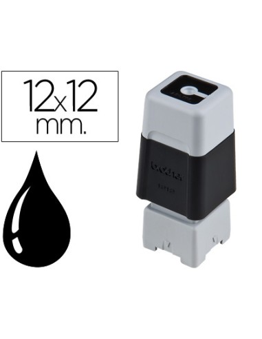 Sello automatico brother 12 mm x 12 mm negro