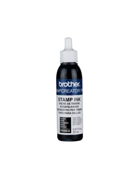 Tinta brother para sellos automaticos color negro bote de 20 cc