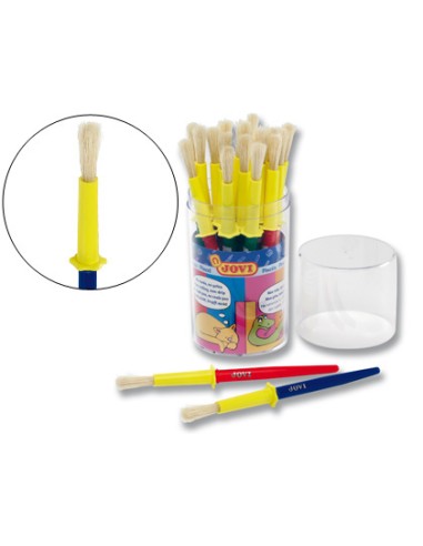 Pinceles escolares jovi mediano bote de 20...