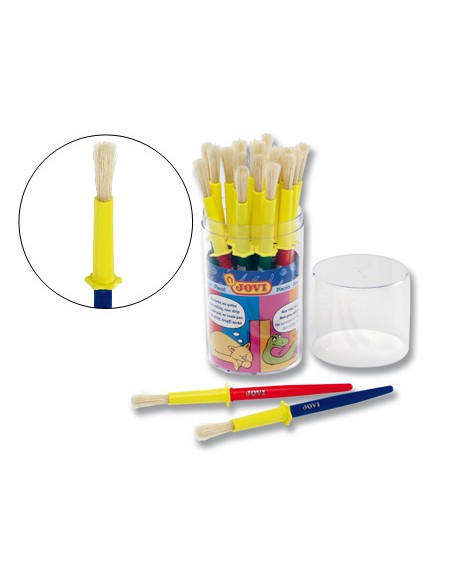 Pinceles escolares jovi mediano bote de 20 unidades