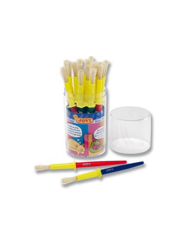 Pinceles escolares jovi mediano bote de 20...