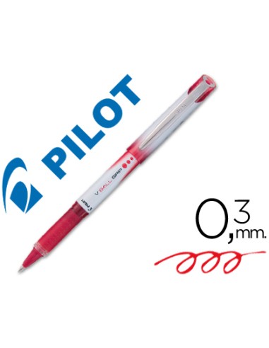 Rotulador pilot roller v-ball grip rojo 0.5 mm