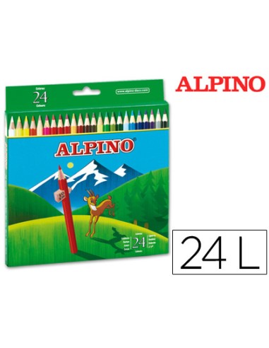 Lapices de colores alpino 658 caja de 24...