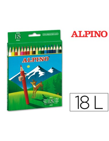Lapices de colores alpino 656 caja de 18...