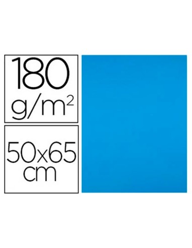 Cartulina liderpapel 50x65 cm 180g/m2 azul...