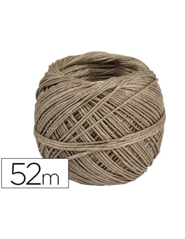 Cuerda cañamo natural pulido bobina de 52 g
