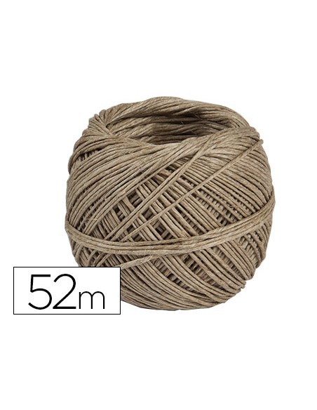 Cuerda cañamo natural pulido bobina de 52 g
